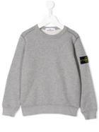 Stone Island Junior Logo Patch Sweatshirt - Grey