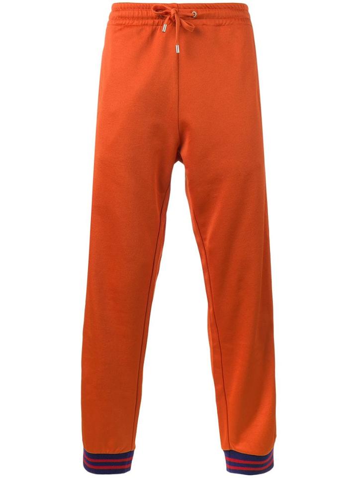 Gucci Technical Gg Web Track Trousers - Orange