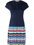 Mary Katrantzou - Pleated Polo Dress - Women - Viscose - S, Blue, Viscose
