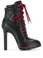 Dsquared2 Heeled Lace-up Ankle Boots - Black