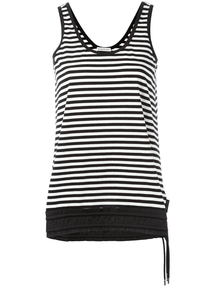 Moncler Striped Tank Top - Black