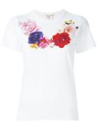 Comme Des Garçons Floral Print T-shirt, Women's, Size: Medium, White, Cotton