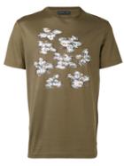 Etro - Floral Print T-shirt - Men - Cotton - L, Green, Cotton