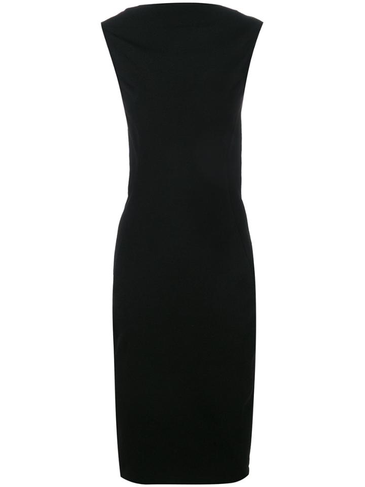 Rick Owens Slash Neck Dress - Black