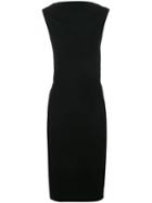 Rick Owens Slash Neck Dress - Black