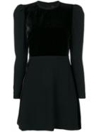 Elie Saab - Front Panel Dress - Women - Silk/polyamide/acetate/viscose - 38, Black, Silk/polyamide/acetate/viscose