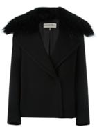 Emilio Pucci Broad Lapel Detail Jacket, Women's, Size: 36, Black, Silk/acetate/cupro/virgin Wool