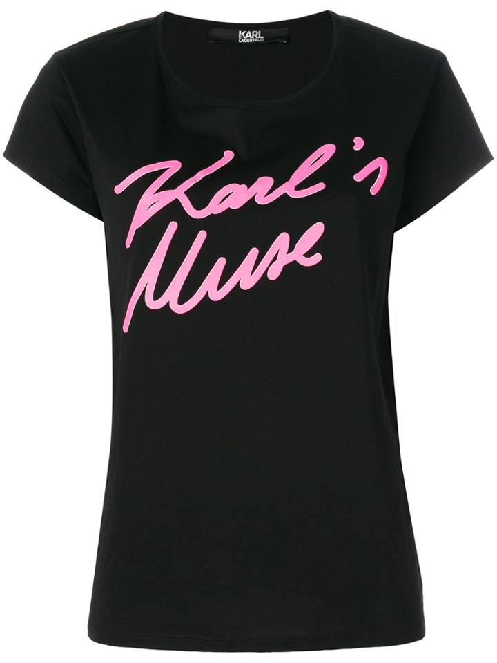 Karl Lagerfeld Karl's Muse T-shirt - Black