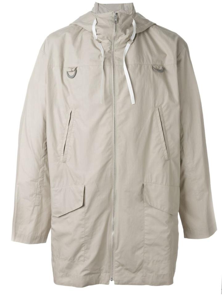Kenzo Pull Raincoat, Men's, Size: Medium, Nude/neutrals, Cotton