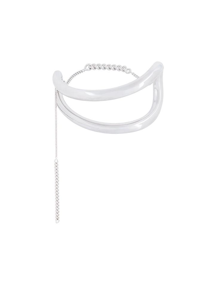 Maison Margiela Curved Choker, Women's, Metallic