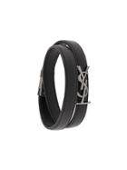 Saint Laurent Double Strap Bracelet - Black