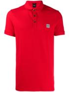 Boss Hugo Boss Logo Patch Polo Shirt - Red