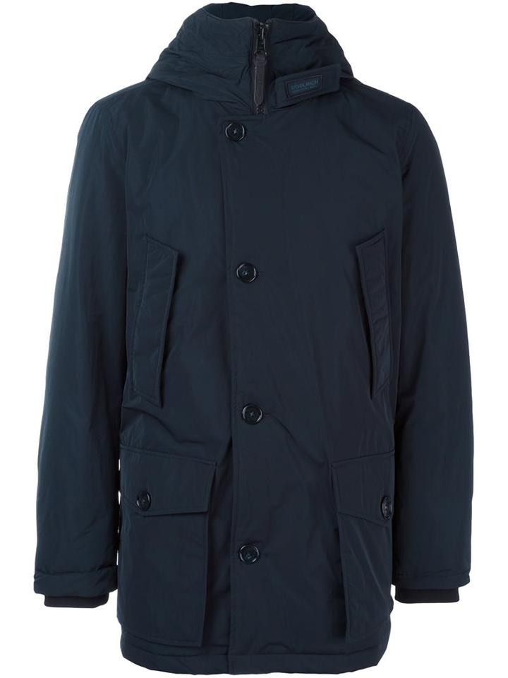 Woolrich Padded Parka, Men's, Size: Large, Blue, Polyester/polyamide