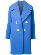 Le Ciel Bleu 'jk Like' Coat, Women's, Size: 34, Blue, Rayon/wool