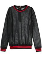 À La Garçonne Mesh Jumper - Black