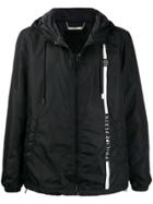 Philipp Plein Logo Stripe Hooded Jacket - Black