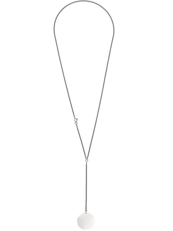 Ann Demeulemeester Disc Pendant Necklace, Women's, Metallic