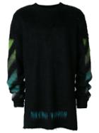 Off-white - Multicolour Striped Cardigan - Men - Polyamide/mohair/wool - Xxs, Black, Polyamide/mohair/wool