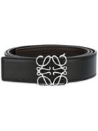 Loewe Buckled Belt, Men's, Size: 85, Black, Calf Leather