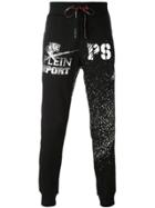 Plein Sport Logo Print Track Pants - Black