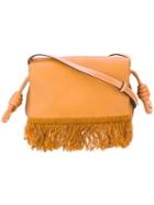 Loewe Fringed Shoulder Bag, Women's, Brown, Leather