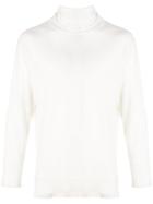 Maison Flaneur Roll Neck Sweater - White