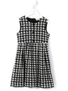 Dolce & Gabbana Kids Houndstooth Dress, Girl's, Size: 8 Yrs, Black