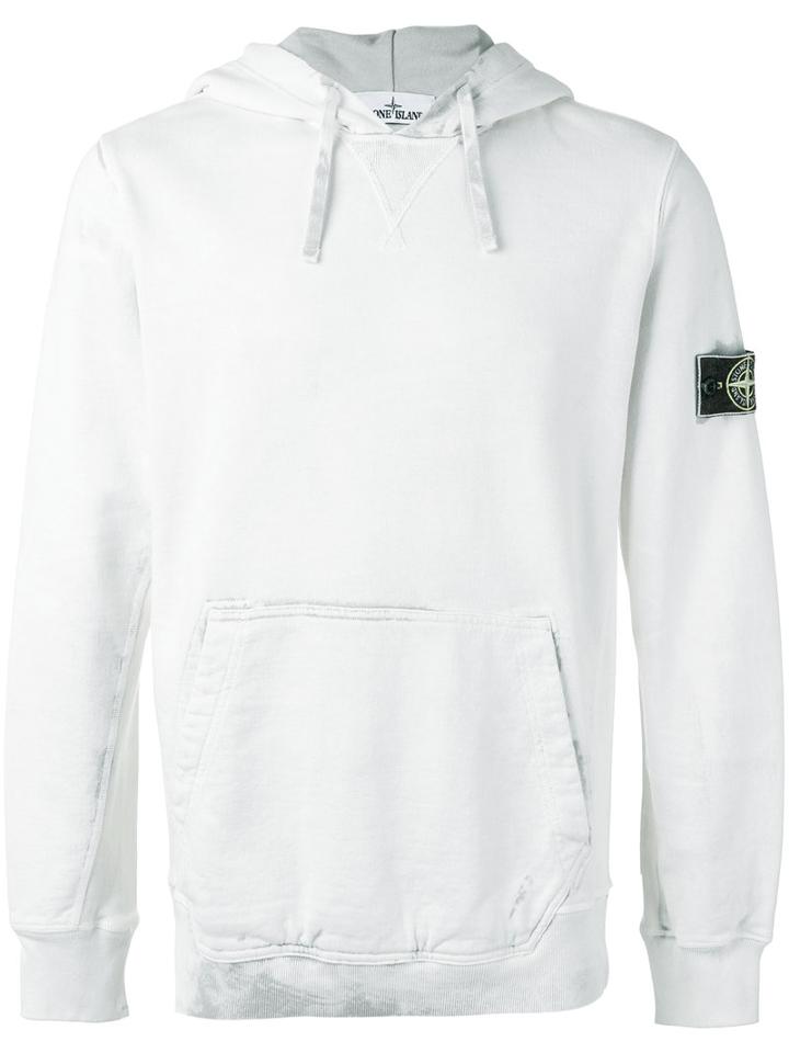 Stone Island - Front Pocket Hoodie - Men - Cotton - L, Nude/neutrals, Cotton