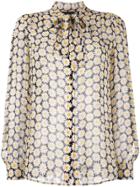 Love Moschino Daisy Embroidered Shirt - White