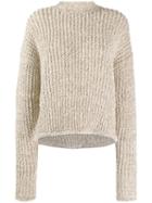 Jil Sander Open-knit Sweater - Neutrals