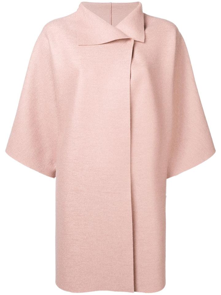 Harris Wharf London Wide Sleeved Coat - Pink