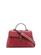 Bottega Veneta Intrecciato Detail Tote - Red