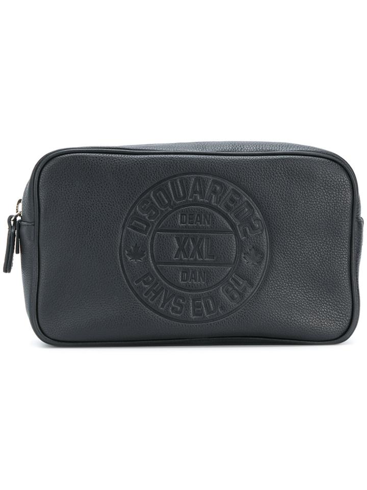 Dsquared2 Embossed Logo Wash Bag - Black
