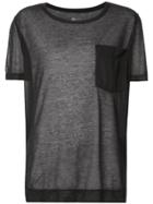 Osklen Chest-pocket Sheer T-shirt - Black