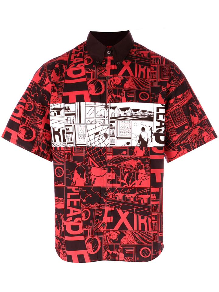 Prada Comic Print Shirt - Red