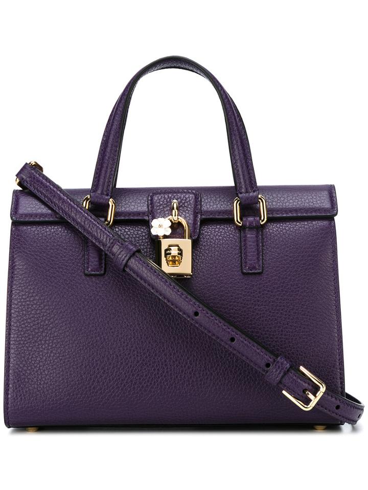 Dolce & Gabbana Dolce Tote, Pink/purple, Calf Leather