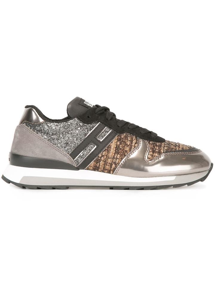 Hogan Rebel Metallic Glitter Sneakers