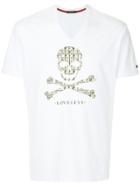 Loveless Skull And Crossbones Print T-shirt - White