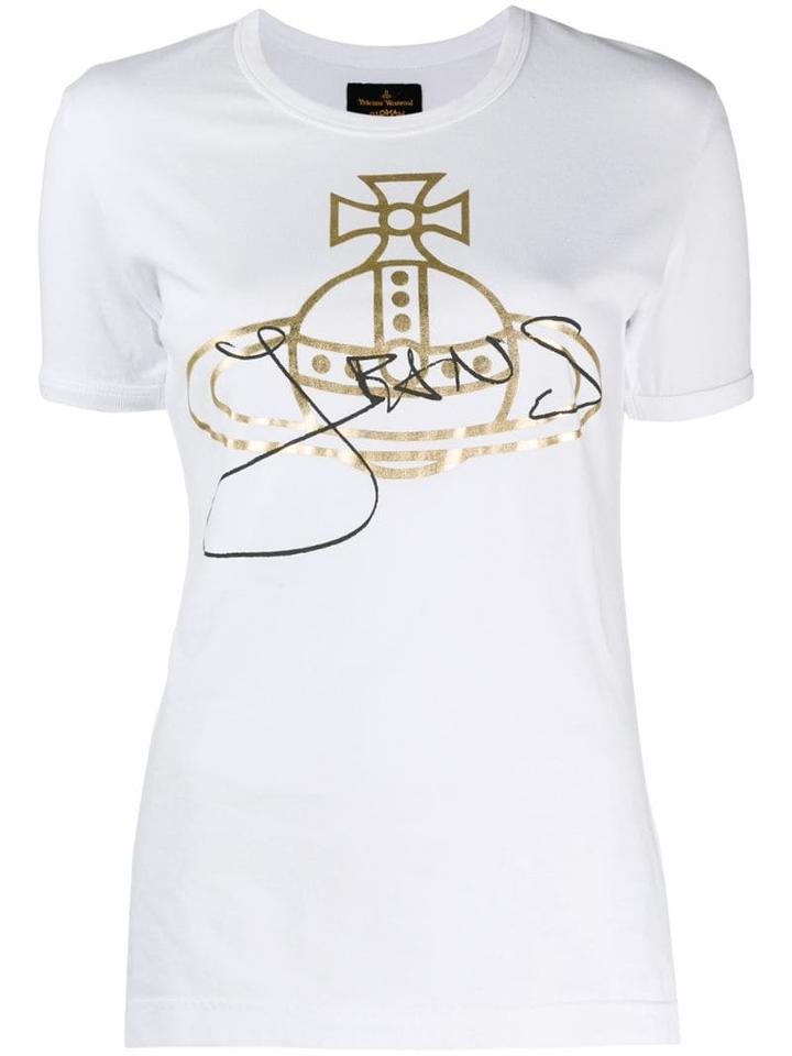Vivienne Westwood Printed Logo T-shirt - White