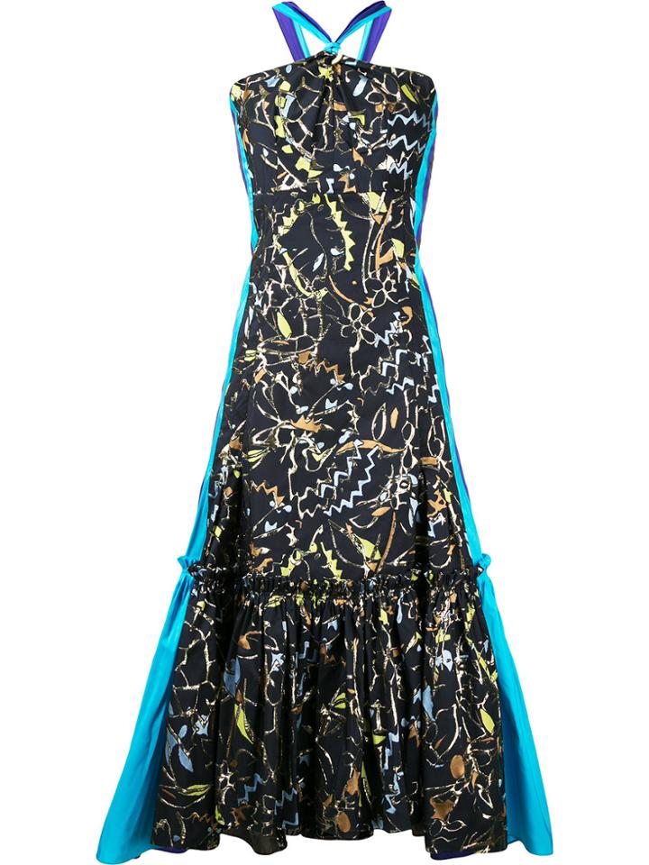Peter Pilotto Mermaid Hem Gown - Blue