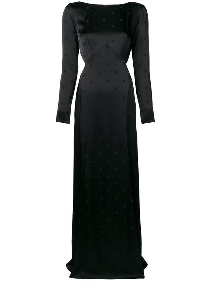 Temperley London Betty Slit Maxi Dress - Black