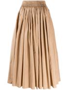 Rochas Pleated Skirt - Neutrals