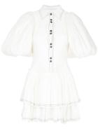 Aje Alice Ruffle Mini Dress - White