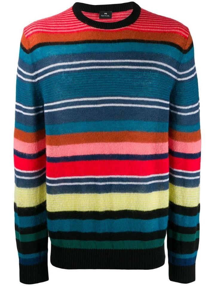 Ps Paul Smith Striped Sweatshirt - Red