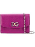 Dolce & Gabbana Crossbody Wallet Bag - Pink & Purple