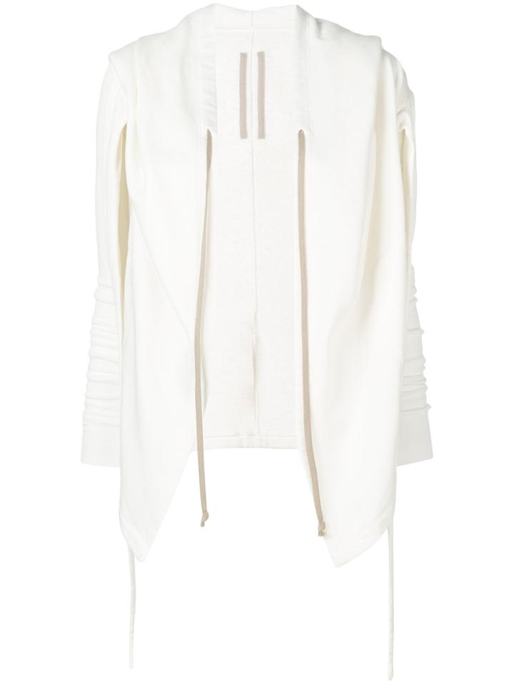 Rick Owens Drkshdw Draped Cardigan - White