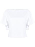Estnation - Waterfall Sleeve Blouse - Women - Cotton - 38, White, Cotton