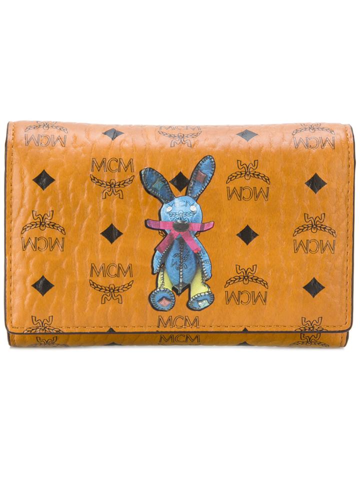 Mcm Rabbit Trifold Wallet - Brown