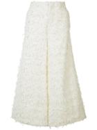 Co - Textured Cropped Trousers - Women - Cotton/polyester/polyimide - M, White, Cotton/polyester/polyimide