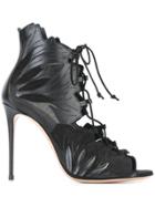 Casadei Lace-up Sandals - Black